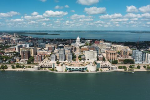 Skyline shot Madison Wisconsin