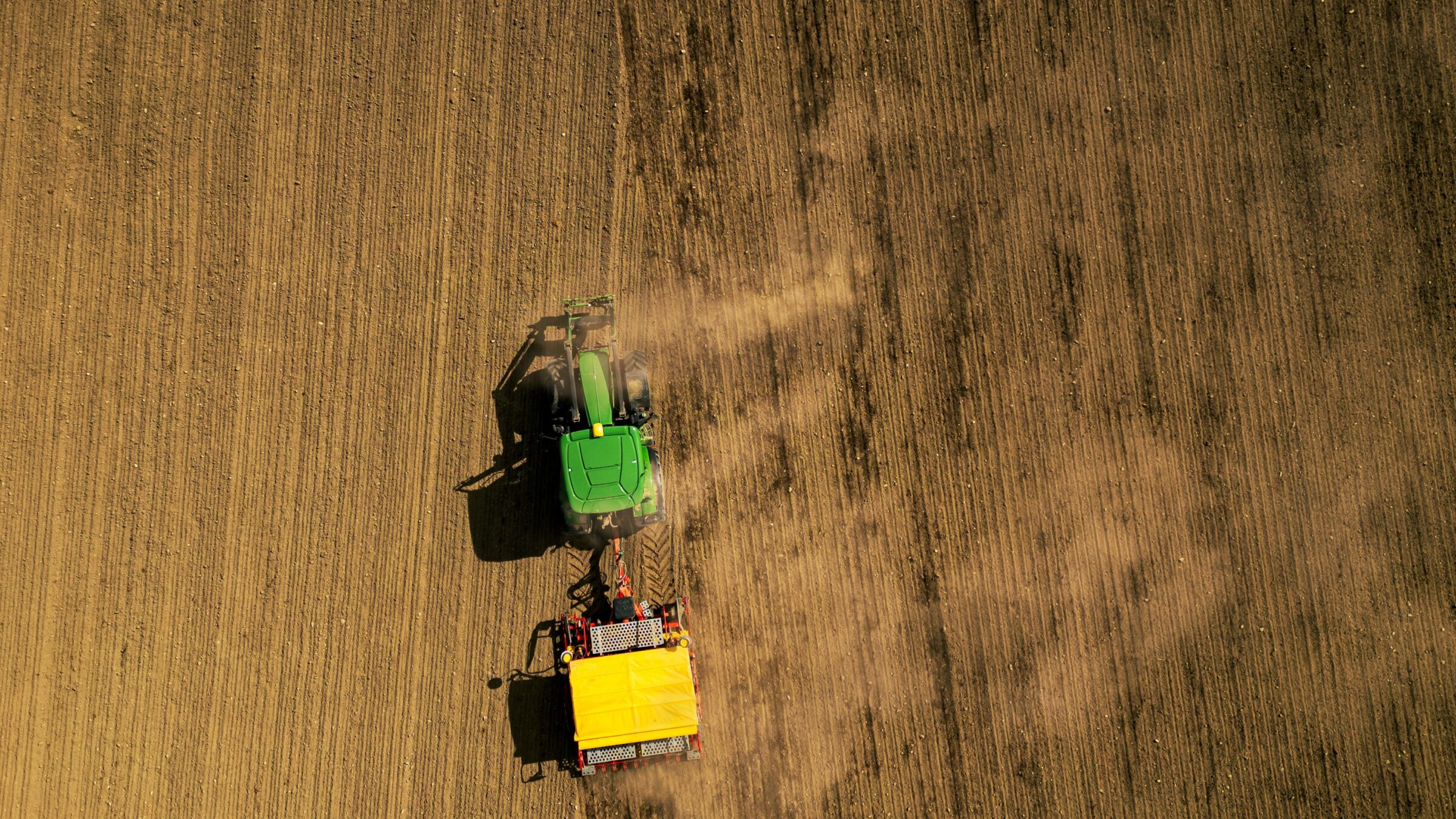 Field and tractor Topigs Norsvin