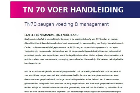 TN70-voerleaflet